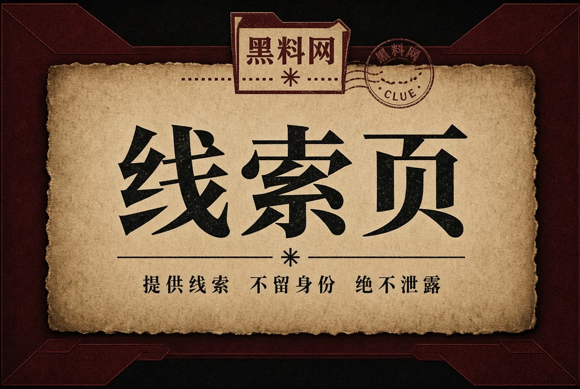 线索页公开资料边界配图